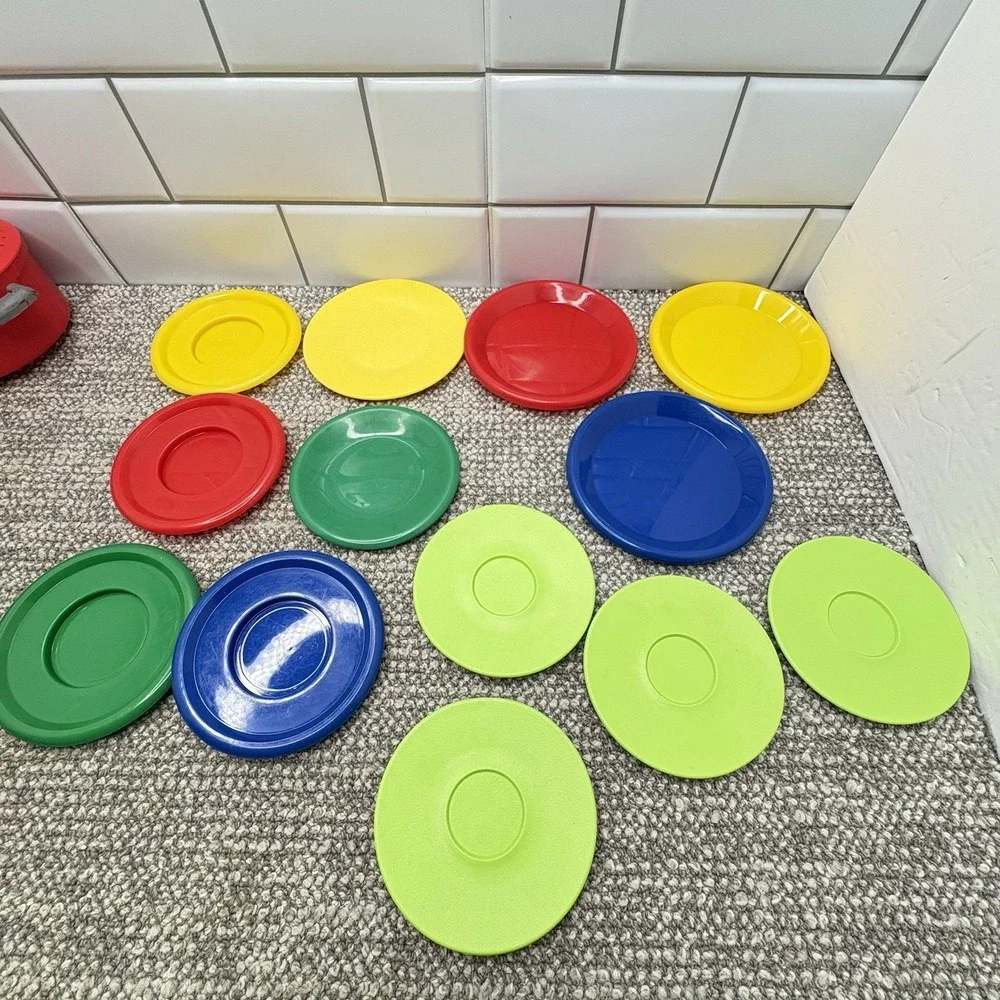 Play Food Dishes Veggies Fruit Pizza Pan Tea‎ Set Utensils Mixed Lot Preschool